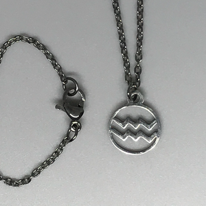 Aquarius Stainless Steel Necklace
