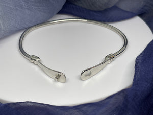 925 Silver Lock Bangle Bracelet