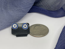 Load image into Gallery viewer, 925 Silver Evil Eye Round Stud Earring