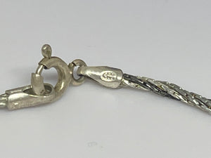 Double color 925 Silver Chain Bracelet,  7 inch