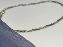 Cargar imagen en el visor de la galería, Double color 925 Silver Chain Bracelet,  7 inch