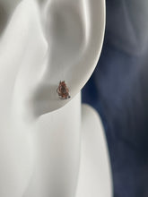 Load image into Gallery viewer, 925 Silver Mini Yellow Stone Stud Earrings