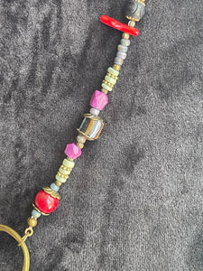 Long Strand Necklace with Mixed Materials