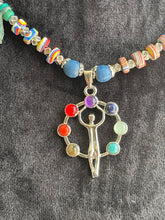 Load image into Gallery viewer, Strand Chakra Necklace with mixed material