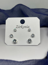 Load image into Gallery viewer, Zirconia Stud Earrings (3 Sizes)