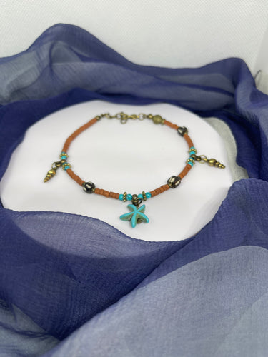Strand Anklet with mixed material