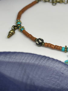 Strand Anklet with mixed material