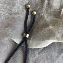 Load image into Gallery viewer, Dark Blue Rope Hamsa Bracelet