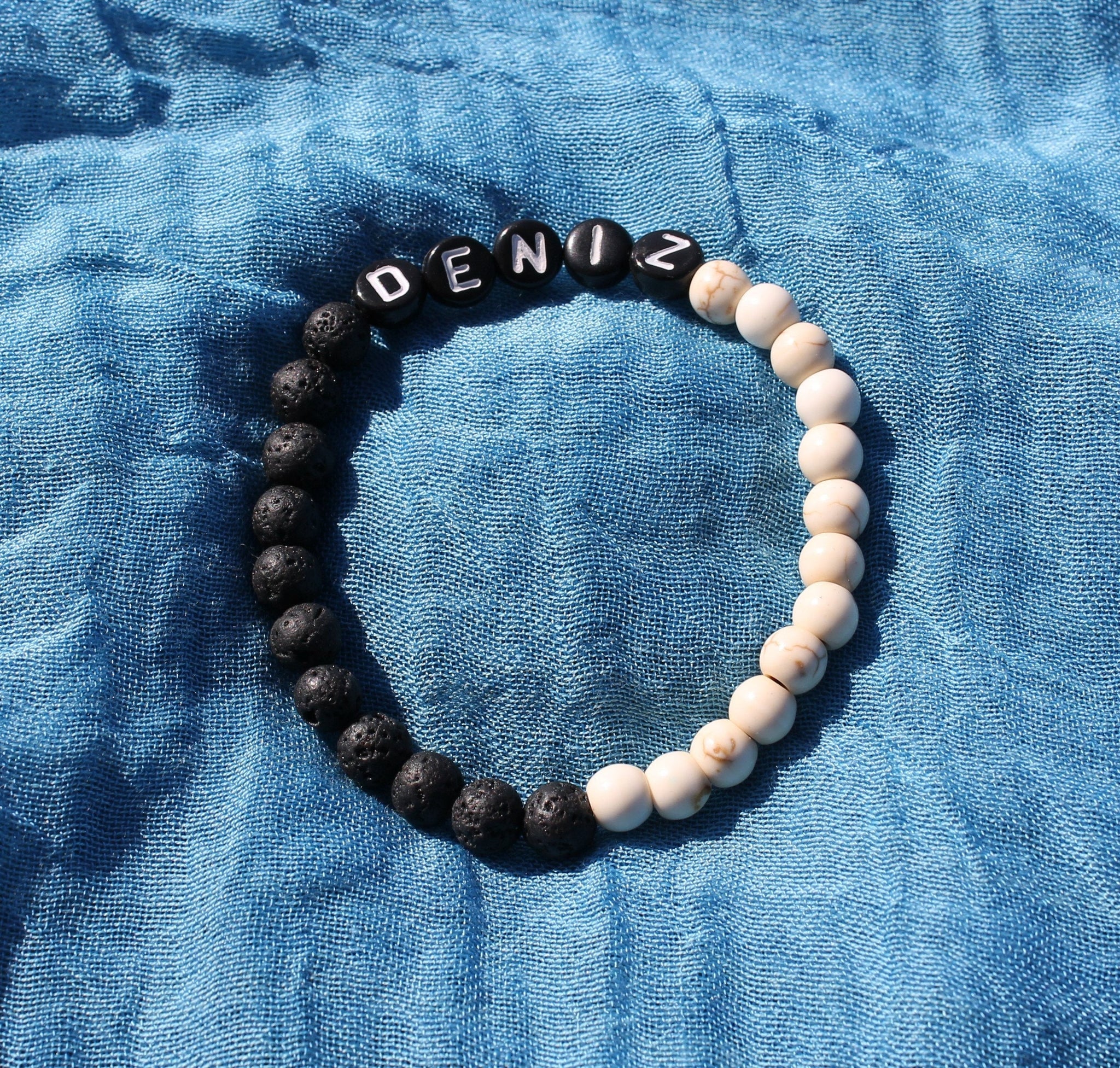 Unisex-Customized, Personalized Bracelets, Beads,Alphabet Bracelet