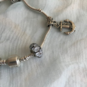Vintage Charm Bracelet Silver