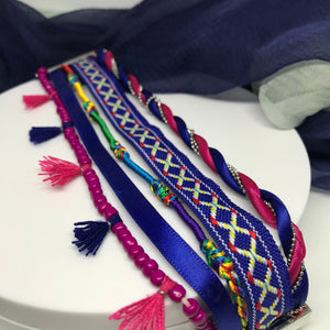 Sherpa, Embroidered and bead bracelet