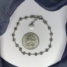 Cargar imagen en el visor de la galería, 925 Silver Ball Bracelet Size 7&#39;&#39;+1&#39;&#39; extension
