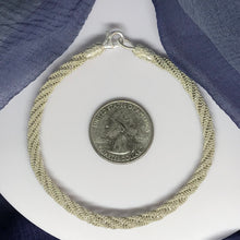 Cargar imagen en el visor de la galería, Deluxe-Hand-Woven Silver Bracelet Size 8 1/4&#39;&#39;