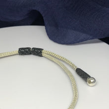 Load image into Gallery viewer, Stuck on you, Hand-Woven Silver Bracelet Size 10 1/2&#39;&#39;