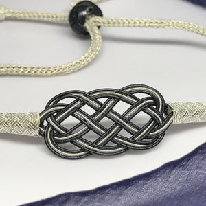 Hand-Woven Silver Bracelet Size 9'', adjustable