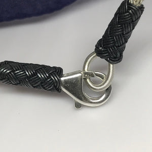 Hand-Woven Silver Bracelet Size 7 1/2'', celtic knot